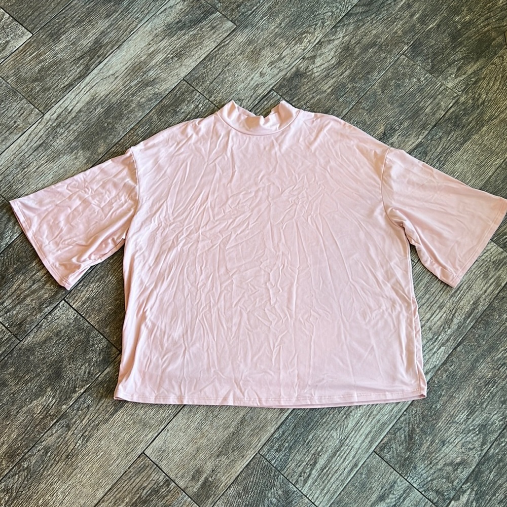 Cedar and gold pink top